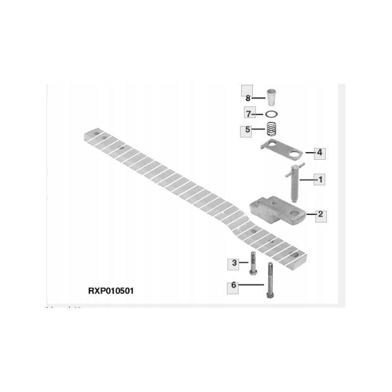 Apatinė sija john deere 7710 7720 7730