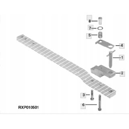 Apatinė sija john deere 7710 7720 7730