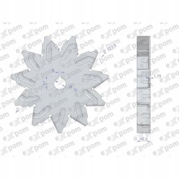 Generatoriaus ventiliatorius ex230000 ex260000 c 330 c