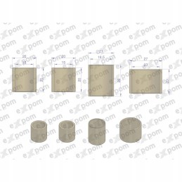 Starterio įvorių komplektas r 7 50458155 4 vnt