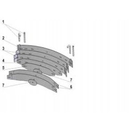 Spyruoklinis spyruoklinis diskas akpil km80r 140x40mm skylė fi