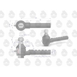 Rutulinė ir įdėklo jungtis su veržle 46635680 50635