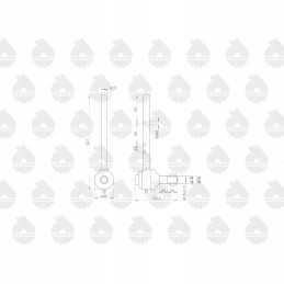 Kairysis rutulinis šarnyras mf 3 originalus ursus 3027647m1