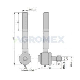 Dešinysis rutulinis šarnyras c 385
