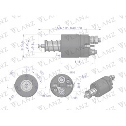 Starterio jungiklis su reduktoriumi mf3 massey ferguson glanz