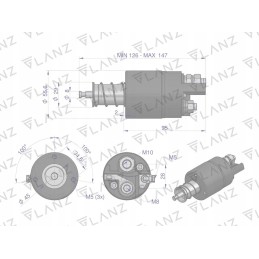 Starterio jungiklis su redu mf4 massey ferguson glanz
