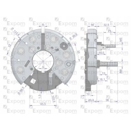 Generatoriaus diodinis lygintuvas 0120484011ex naujo tipo