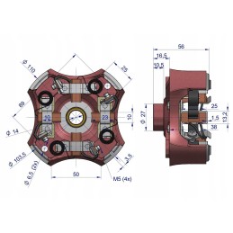 Šepečių laikiklis su šepečiais r 11 46657