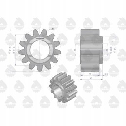 Palydovinė galutinė pavara 1693734m1 mf 4 originalus ursus 16