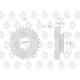 Stumdomas krumpliaratis 2 ir 4 pavaros C 330 originalus