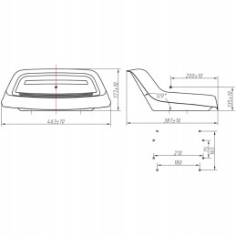 Traktoriaus traktoriaus sėdynė su žemu atlošu