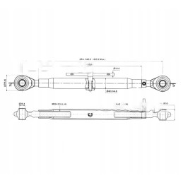 Centrinė jungtis, rutulio skersmuo 257 mm, rutulio skersmuo 257 m
