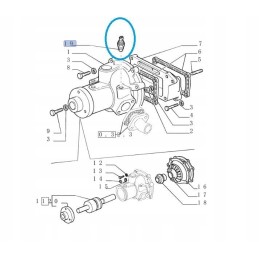Temperatūros jutiklis new Holland korpusas 504062682 cnh