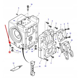 3010760x1 hidraulinio vožtuvo korpuso dangtelis