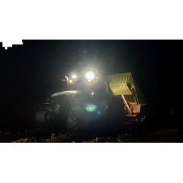 Apvali LED darbo lempa 42w 4200lm 10 30v su kištuku