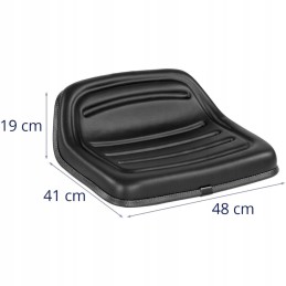 Sėdynė su žemu atlošu vejapjovės traktoriui