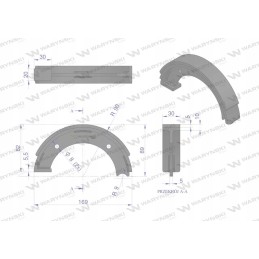 Parduota stabdžių kaladė 04378796 deutz warynski