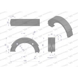 Parduota stabdžių kaladė 04380577 deutz warynski