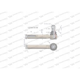 Vairo jungtis 173mm m18x1 5l 137047a1 warynski