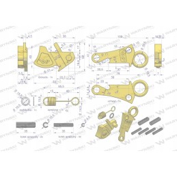 Cat 2HD Warynski kabliukų remonto rinkinys