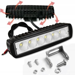 Darbo lempos panelė 6 LED halogeninė 18w 12v 24v