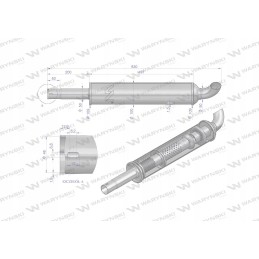 Apvalus trumpas duslintuvas 830mm c 330 42402071iw