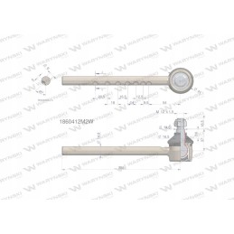 Vairo šarnyras 202mm 1860412m2 Warynski