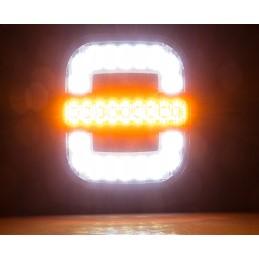 Kombinuotas priekinis žibintas su traktoriaus laikikliu