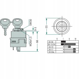 Švytinčio uždegimo jungiklis