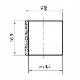 Starterio įvorė Zetor 14x18x17 932250 3231