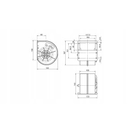 Radialinis ventiliatorius ts500 12v burn 010 a70 74d