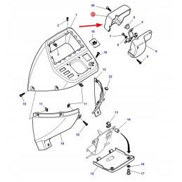 3806527m1 valdymo pulto dangtis