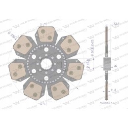MMF Warynski keraminis sankabos diskas