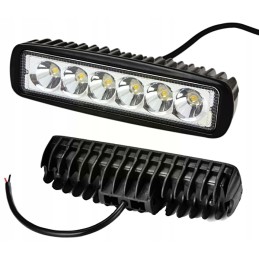 Darbinė lempa 18w panelė 6 led halogeninė 12v 24v