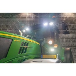 LED darbo lempa ovali 40w 3500lm 10 30v šviesa