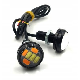 2in1 dieniniai žibintai, indikatorius, 6 LED