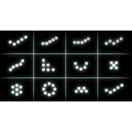 2in1 dieniniai žibintai, indikatorius, 6 LED