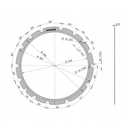 Galinės ašies tarpiklių komplektas c 385 originalus urs