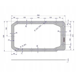 Galinės ašies tarpiklių komplektas c 385 originalus urs