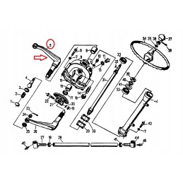 Dešinė vairo svirtis c 330 500160