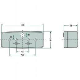 Gabaritinis žibintas, kairysis posūkio signalas, helis
