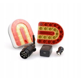 Belaidės magnetinės lempos 12v 24v jungtis