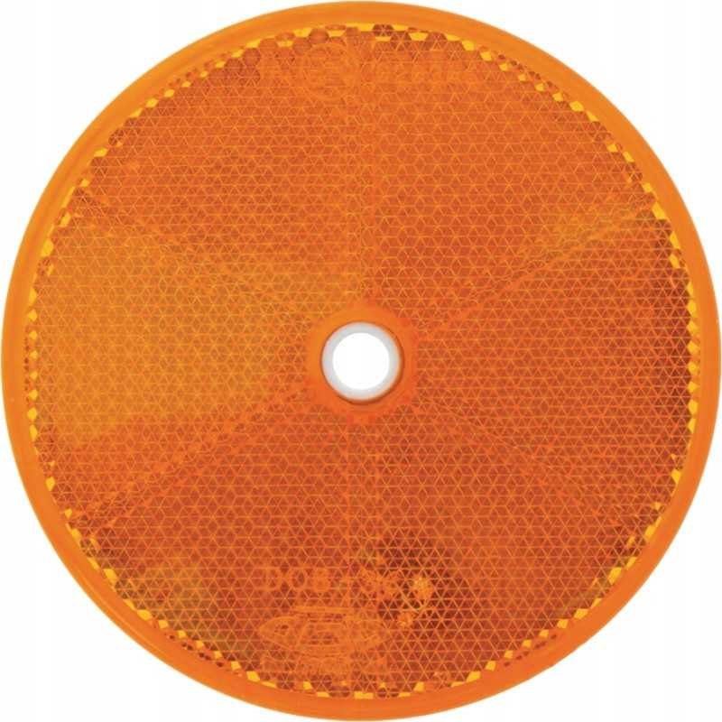 Apvalus atšvaitas, prisukamas, fioe 84, 6 mm, geltonas