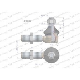 Manitou 6060 Warynski vairo jungtis