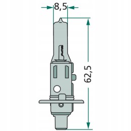 Halogeninė lemputė h1 p14 5s 12v 55w e4 granitas