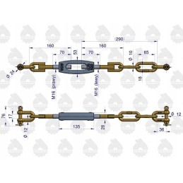 Šoninė grandinė c330 ursus 42370330u