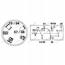 Fiat Case traktoriaus uždegimo jungiklis