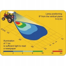 Halogeninė apvali LED darbinė lempa 18w 1500lm 10 30