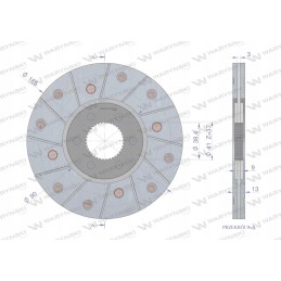 Stabdžių diskas 6005003078 Renault Warynski