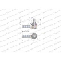 Vairo jungtis 95mm m22x1 5 l k965269 waryns